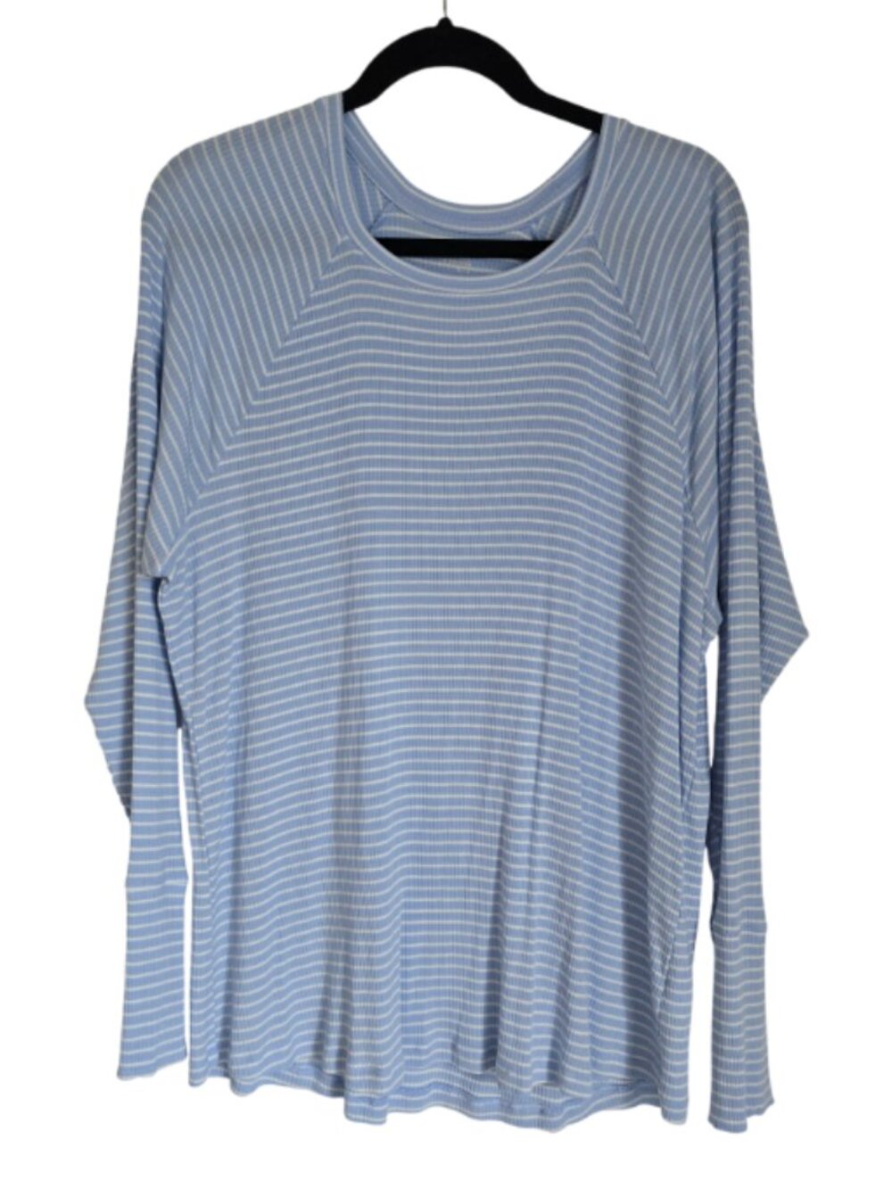 aerie Blue & White Thin Striped Long Sleeve Tee